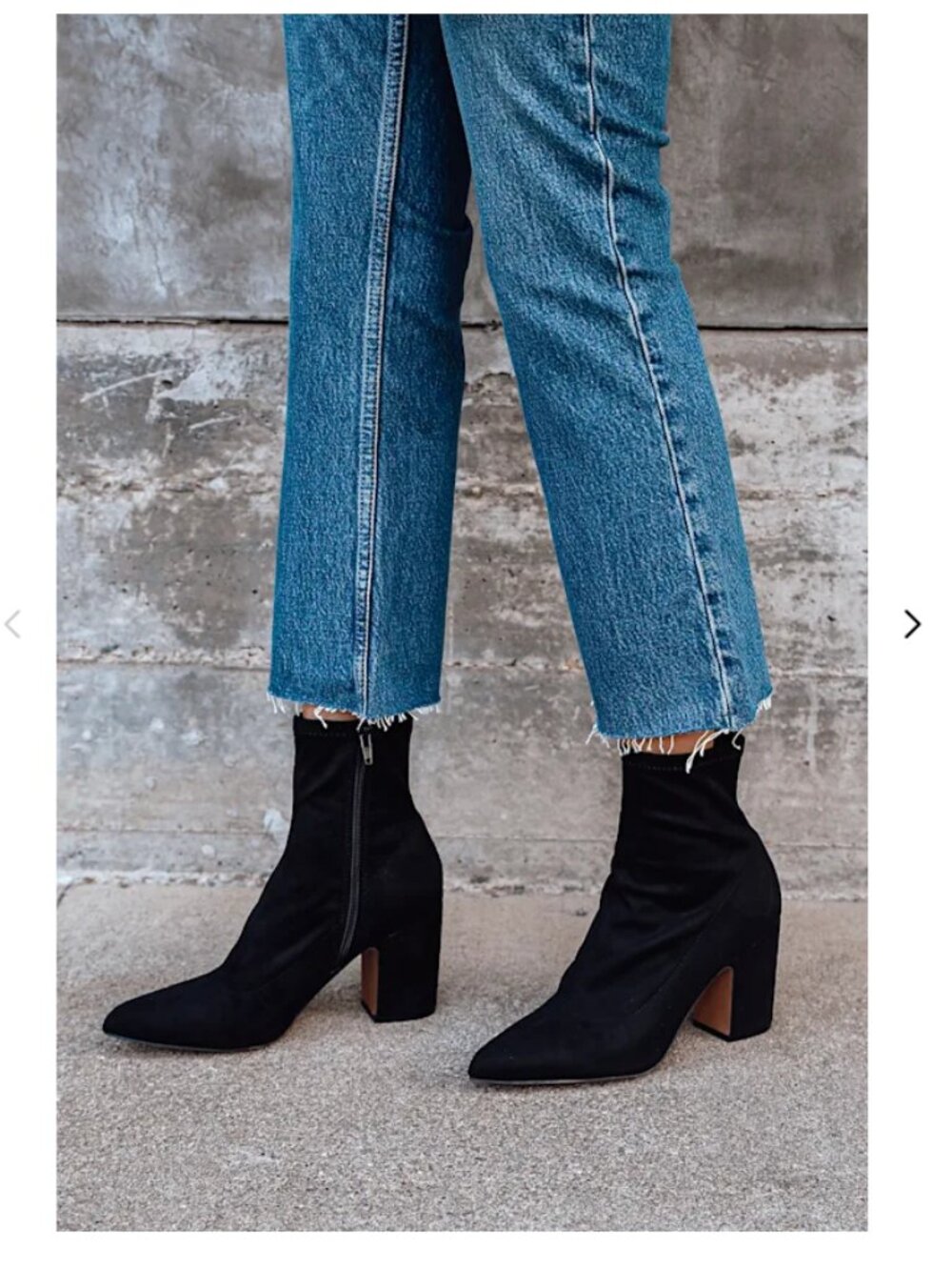 Steven by Steve Madden | Lieve Black Pointed Toe Sock Boots 7.5